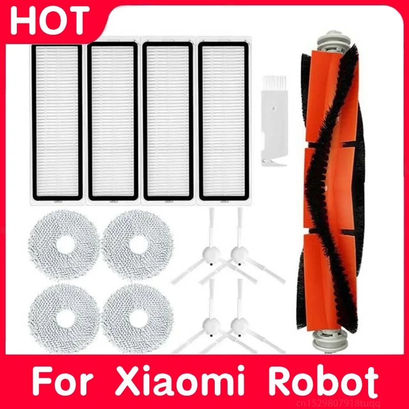 For Xiaomi S10+ S10 Plus Robot Vacuum Spare Parts Accessories Main Side Brush Hepa Filter Mop Rag Cloth