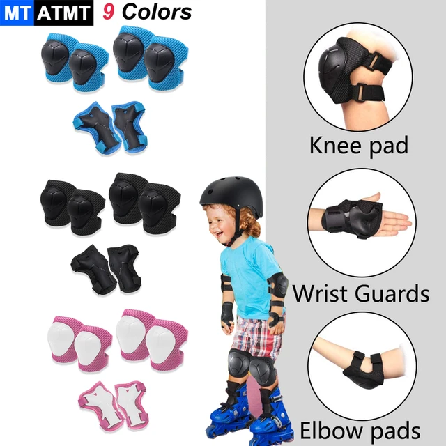 MTATMT juego de equipo de proteccion para ninos rodilleras coderas protector de muneca para ninos de 3 a 7 anos monopatin bicicleta