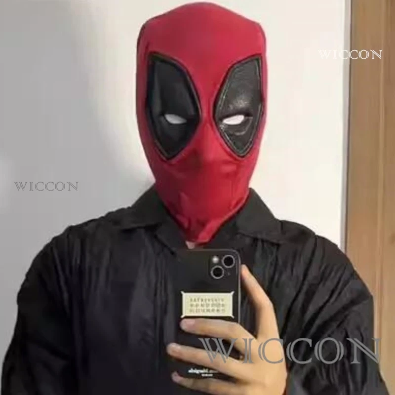 Maska Deadpool przebranie na karnawał nylonowe nakrycie głowy dzianinowy bawełniany kask siatkowy impreza z okazji Halloween karnawałowe rekwizyty