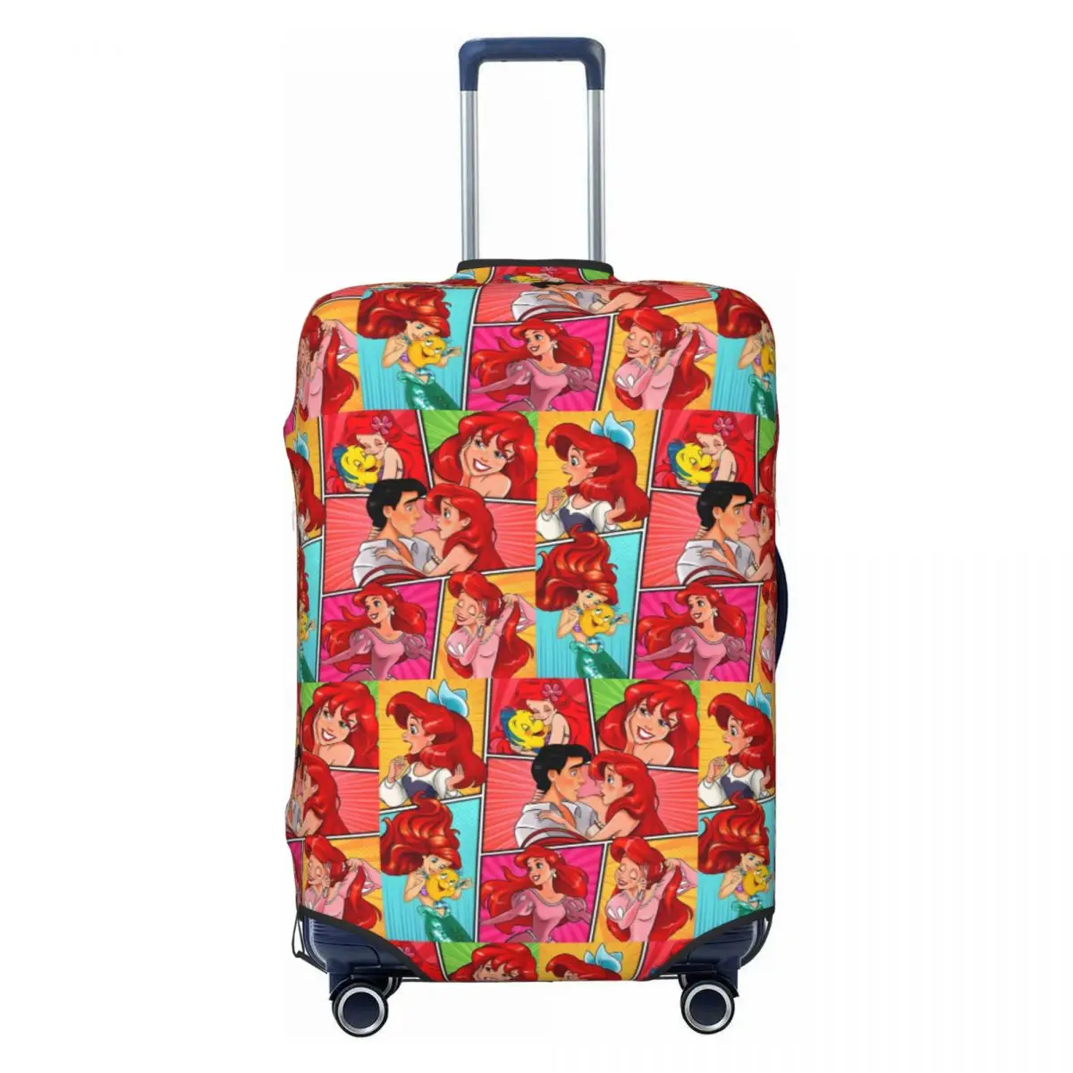 

Custom The Little Mermaid Hot Luggage Cover Protector Fashion Artistic Travel Suitcase Covers for 18-32 Inch