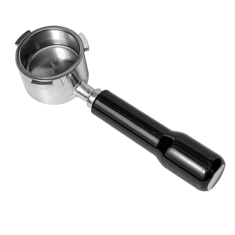 

Stainless Steel 51Mm Bottomless Hollow Simple Style Long Coffee Handle For Coffee Maker Detachable Design