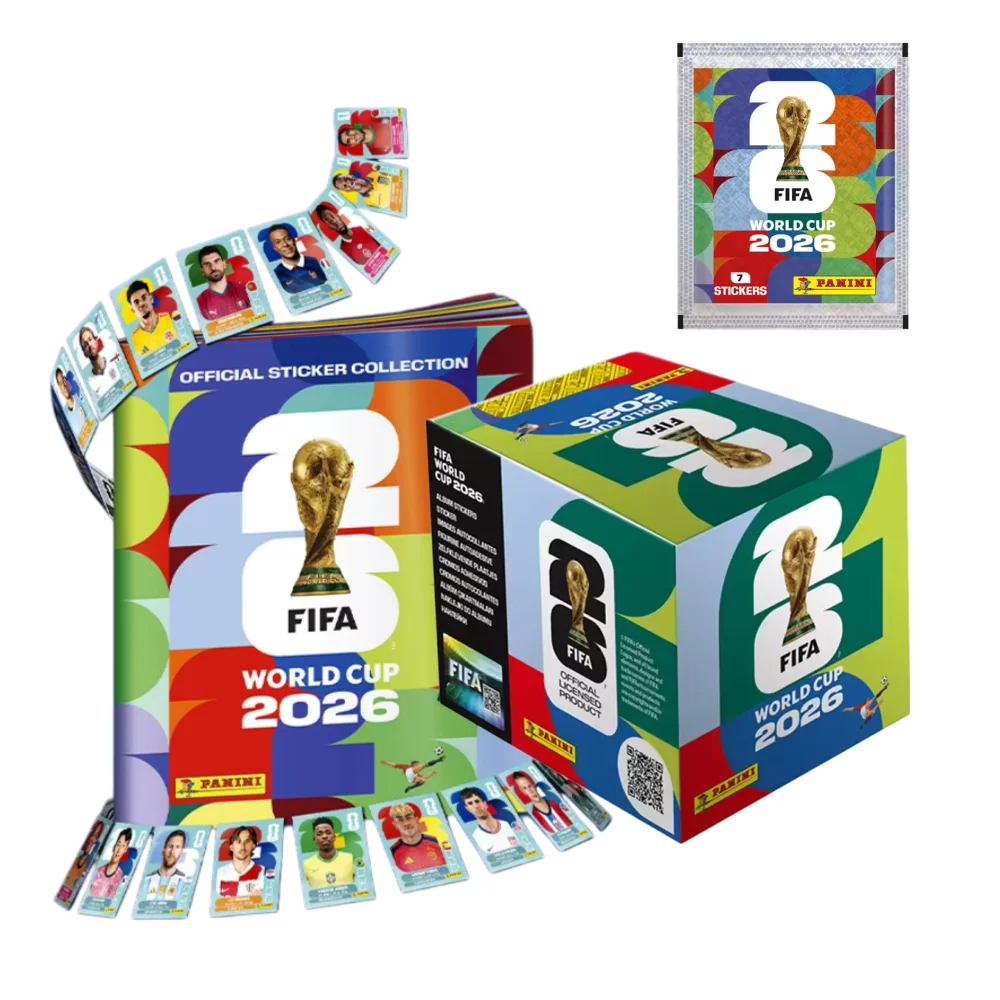 Adesivo Colecionável Original Panini FIFA Copa do Mundo 2026 EUA México Canadá Messi Mbappé Ronaldo Presente Souvenir de Futebol