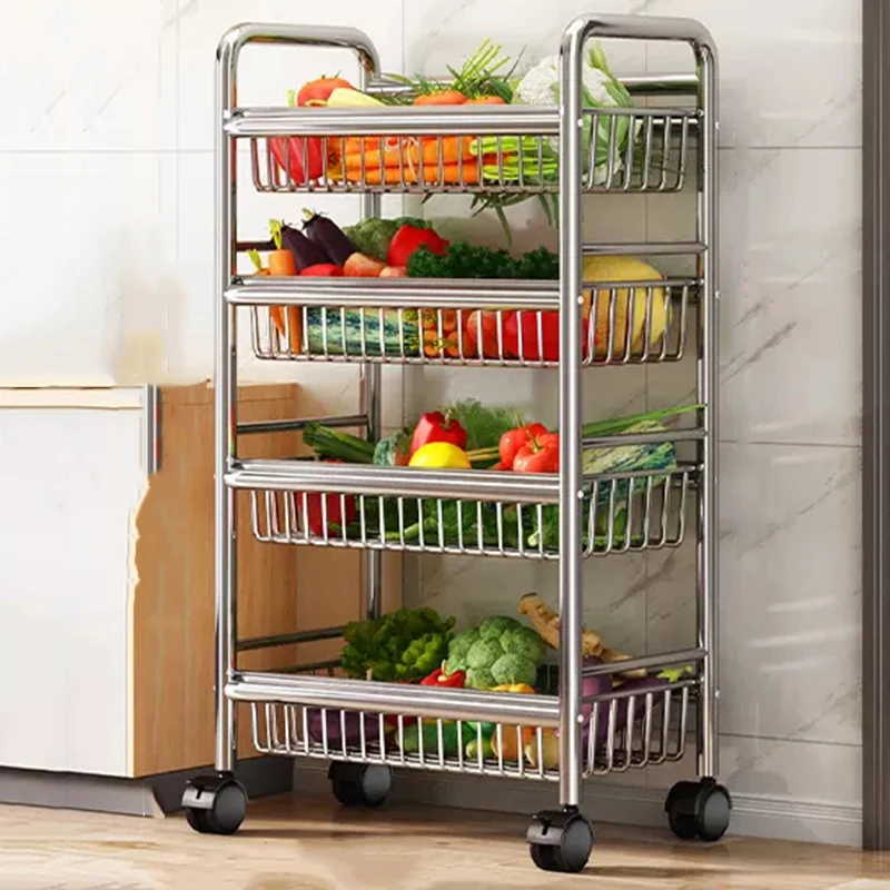 Storage Rolling Trolley Utility Bathroom Shelf Fruit Basket Candy Trolley Kitchen Food Truck Grocery Cabeceros Dining Room Sets