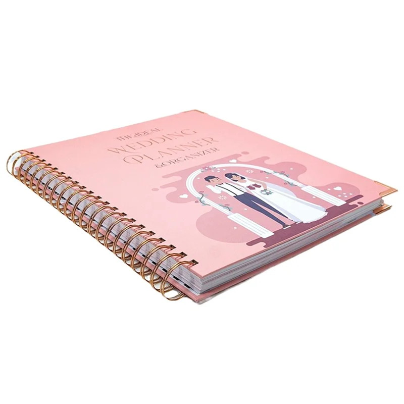

Compact Wedding Planner For Bride - Planning Book And Organizer, Bridal Binder With Countdown Calendar Valentine's Day Gift Dura