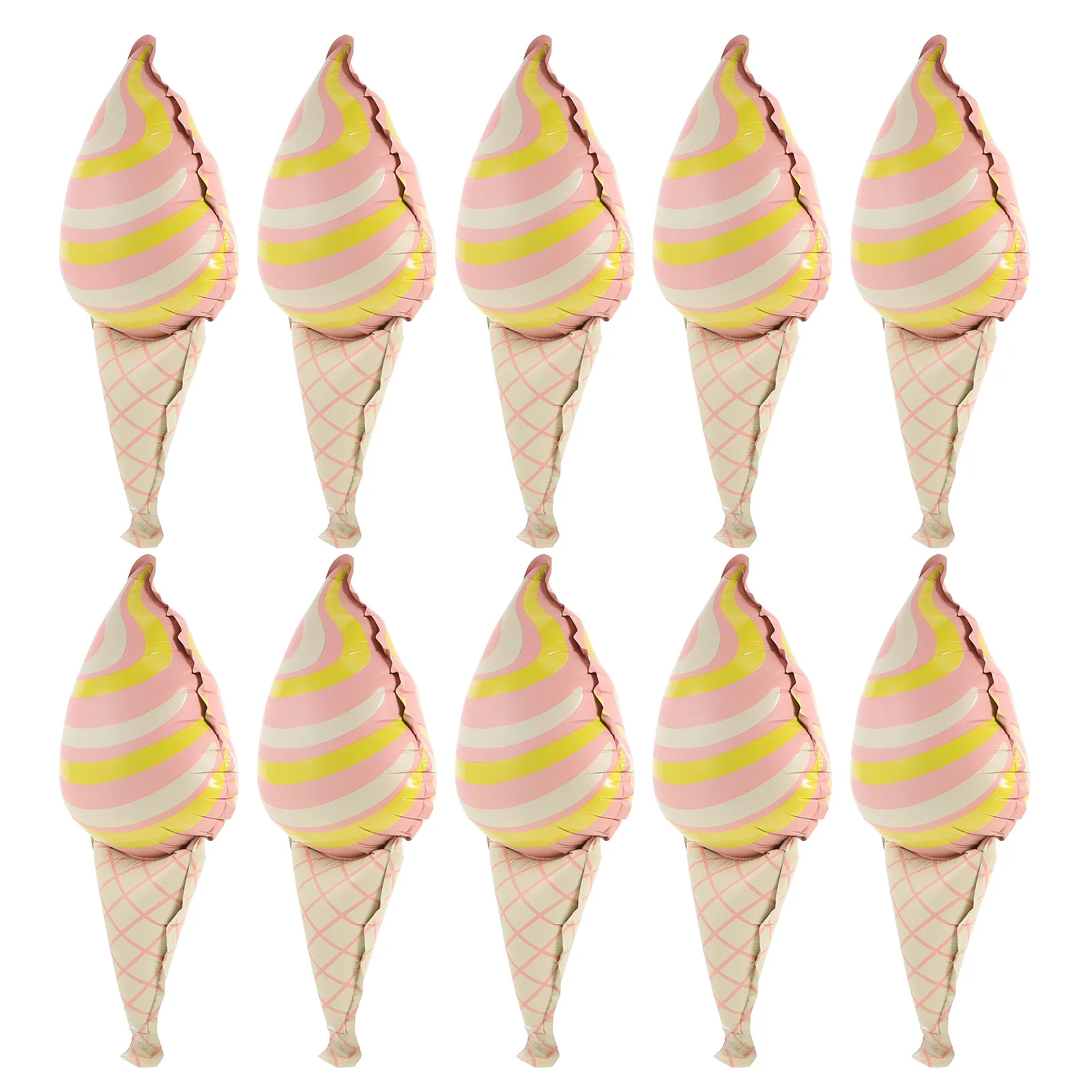 

10pcs Ice Sweet Soft Balloons Father Summer Party Decorations Birthday Ice Cream Birthday Decorations Cartoon Balloons