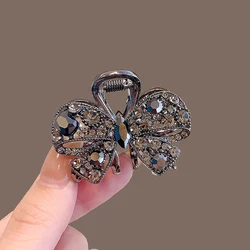 Exquisite Hollow Bow Hairpin New Rhinestone Small Grabber Girl Cute Bangs Clip Side Clip Sweet Hair Slide