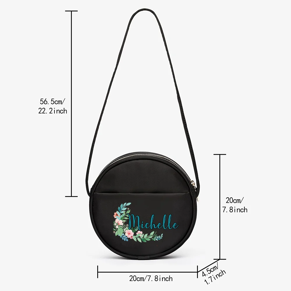 Runde Umhängetasche Handy Aufbewahrungstasche Handtasche Mini Umhängetasche