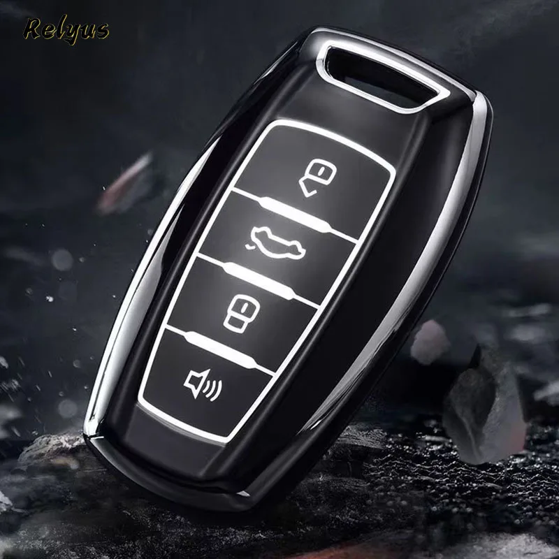 Weiche TPU-Autoschlüsselhülle für Great Wall Haval Jolion 2022, H6, H7, H9, F7, F7X, GMW, Dargo, Schutz, Schlüsseltasche, Schlüsselanhänger, Zubehör – Detail 6