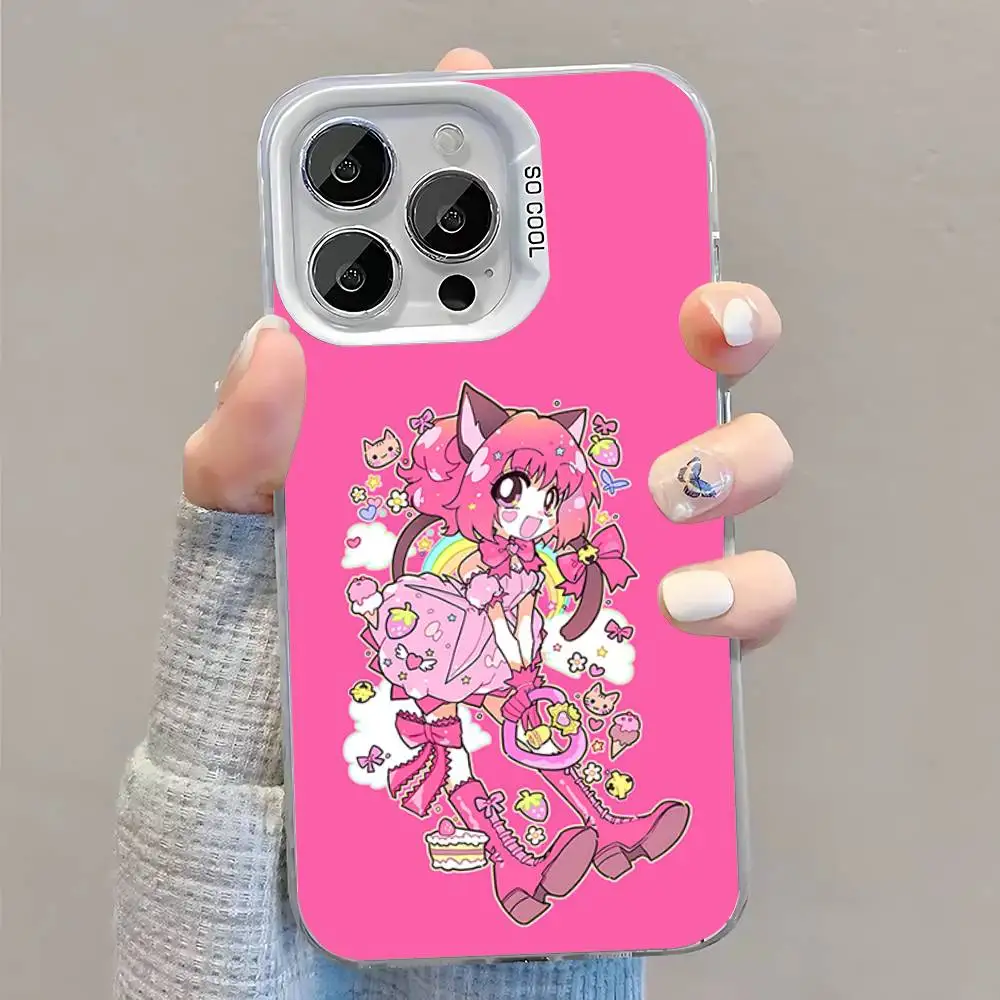 Etui na telefon Tokyo M-Mew M-Mew do iPhone'a 16, 15, 14, 13, 12, 11, Pro, XS, Max, Plus, Mini, SE Białe, Matowe, Odporne na Wstrząsy