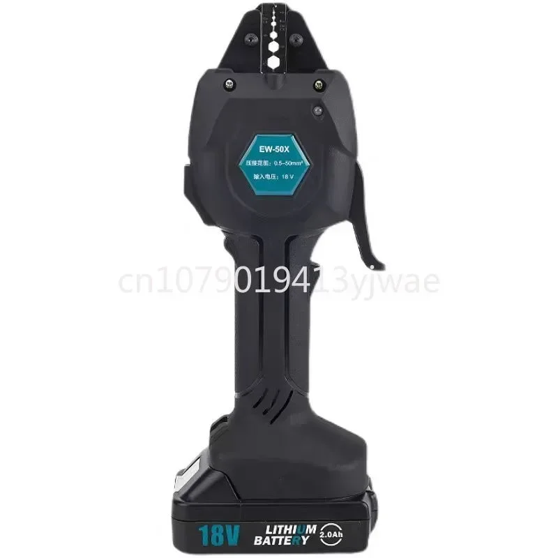 EW-50X Rechargeable Crimping Pliers, Electric Photovoltaic Cold Pressing Terminal, Pre-Insulated Tube, Bare Terminal Crimping Pl