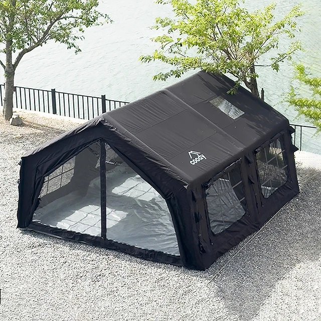 Coody Familia 17.2 Black Inflatable Tent 4 Season Easy Setup Large Family Camping Shelter