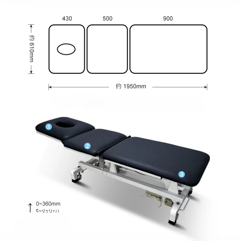 Electric Massage Tables Professional Bed Aesthetic Marquise Portable Stretcher Medical Folding Beauty Spa Lettino Pieghevole