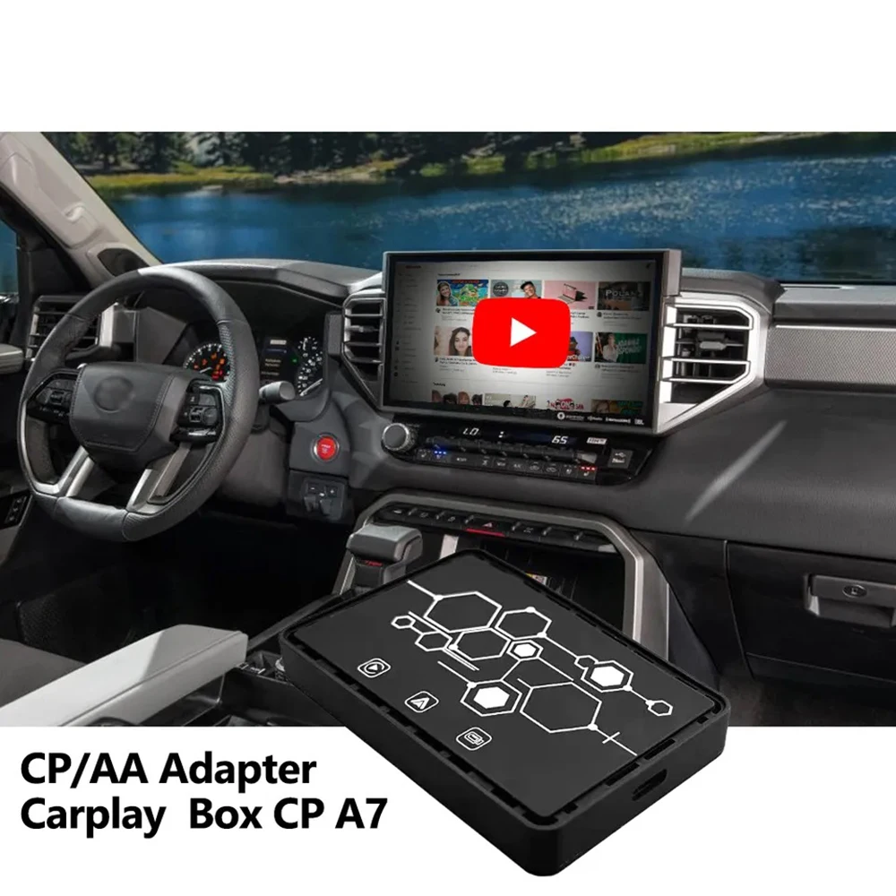 New Arrived CP/AA Ai Adapter Support Wired To Wireless CarPlay Android Auto Youtube Netflix Video Playing Mirror Link Ai Box