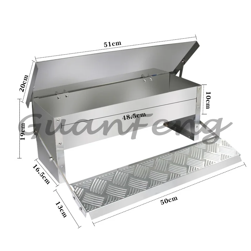 Chicken Trough Pedal Type Chicken Supplies Material Trough Rainproof and Mouse-proof, Chicken Feeding Artifact Automatic