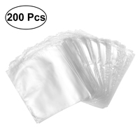 200 pcs Cellophane Shrink Bags 15x15cm Waterproof Cellophane Shrink Bags Transparent Fresh Bags For Soaps Bath And DIY