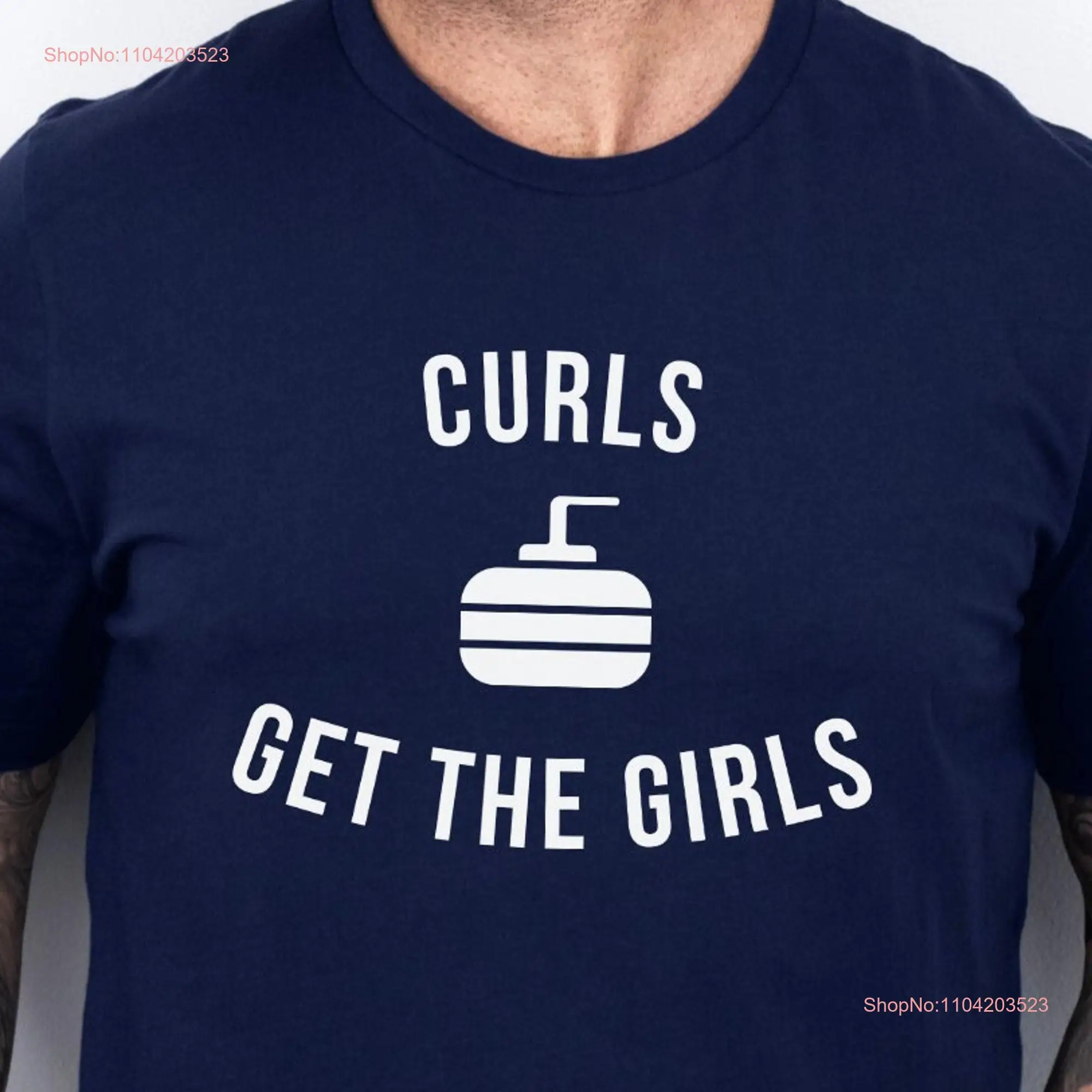 Curls Get The Girls T Shirt Funny Curling Idea Lover Birthday Curler long or short sleeves