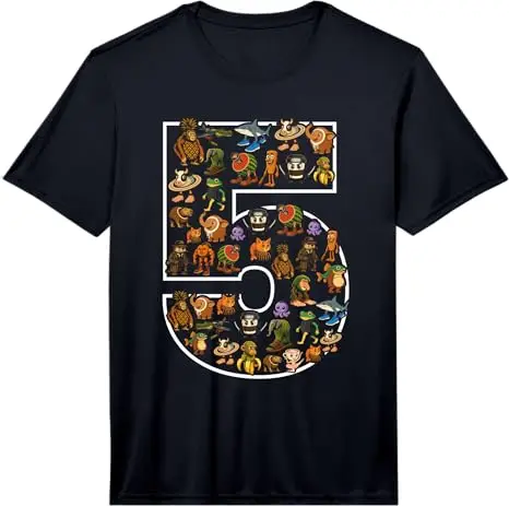 Italienisches Brainrot-Geburtstags-Meme für 5-Jährige, 5. Geburtstag, Jungen, Mädchen, Performance-T-Shirt, Bruh, Es ist mein 5. Geburtstag, Spruch-T-Shirt, Sohn, Cooles Geschenk – Detail 4