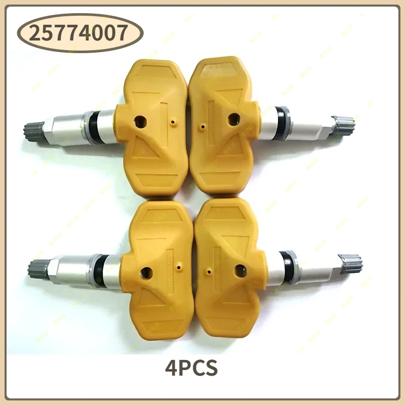 

4 датчика TPMS для системы контроля давления в шинах для Cadillac Chevrolet 25774007 433 МГц