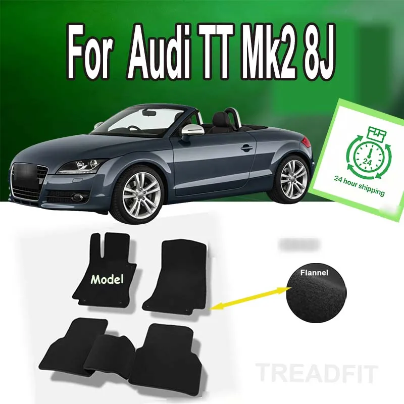 

Nylon Suede For Audi TT Mk2 8J 4 Seats 2007~2014 Footpads Anti-slip Carpets Cover Foot Pads Auto