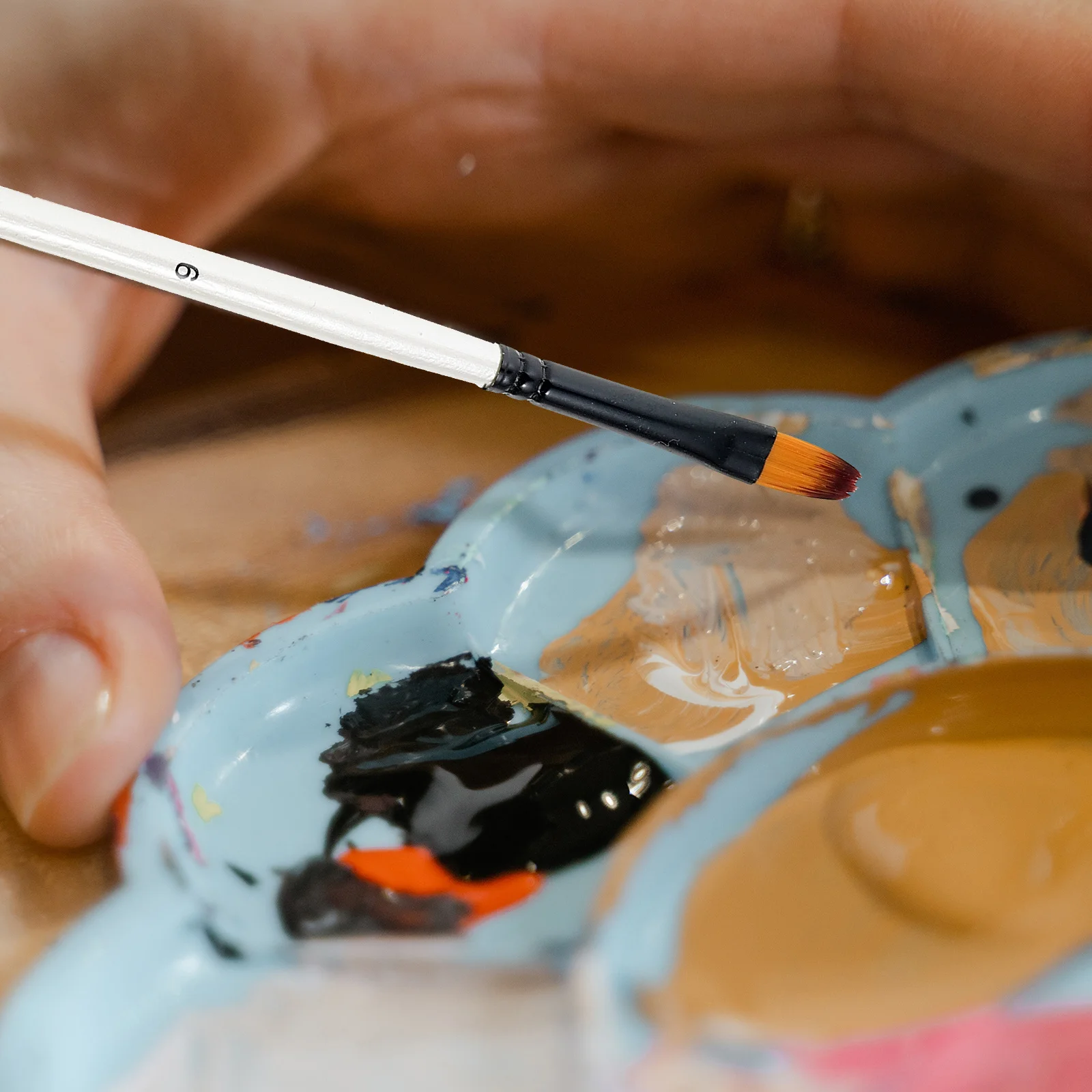 

12Pcs Professional Watercolor Brush Set Multi-Use Painting Brushes Portable Art Tools for Gouache Acrylic Oil Painting