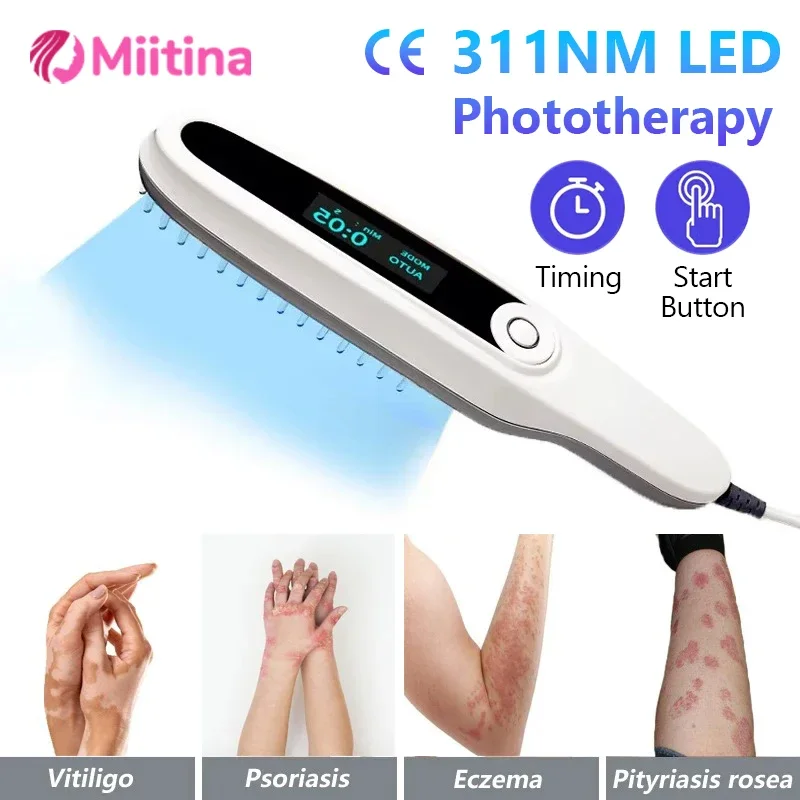 

311nm Narrow Band Ultraviolet Lamps Household Phototherapy Ultraviolet For UVB Therapy Vitiligo Psoriasis SkinTreatment Lamp