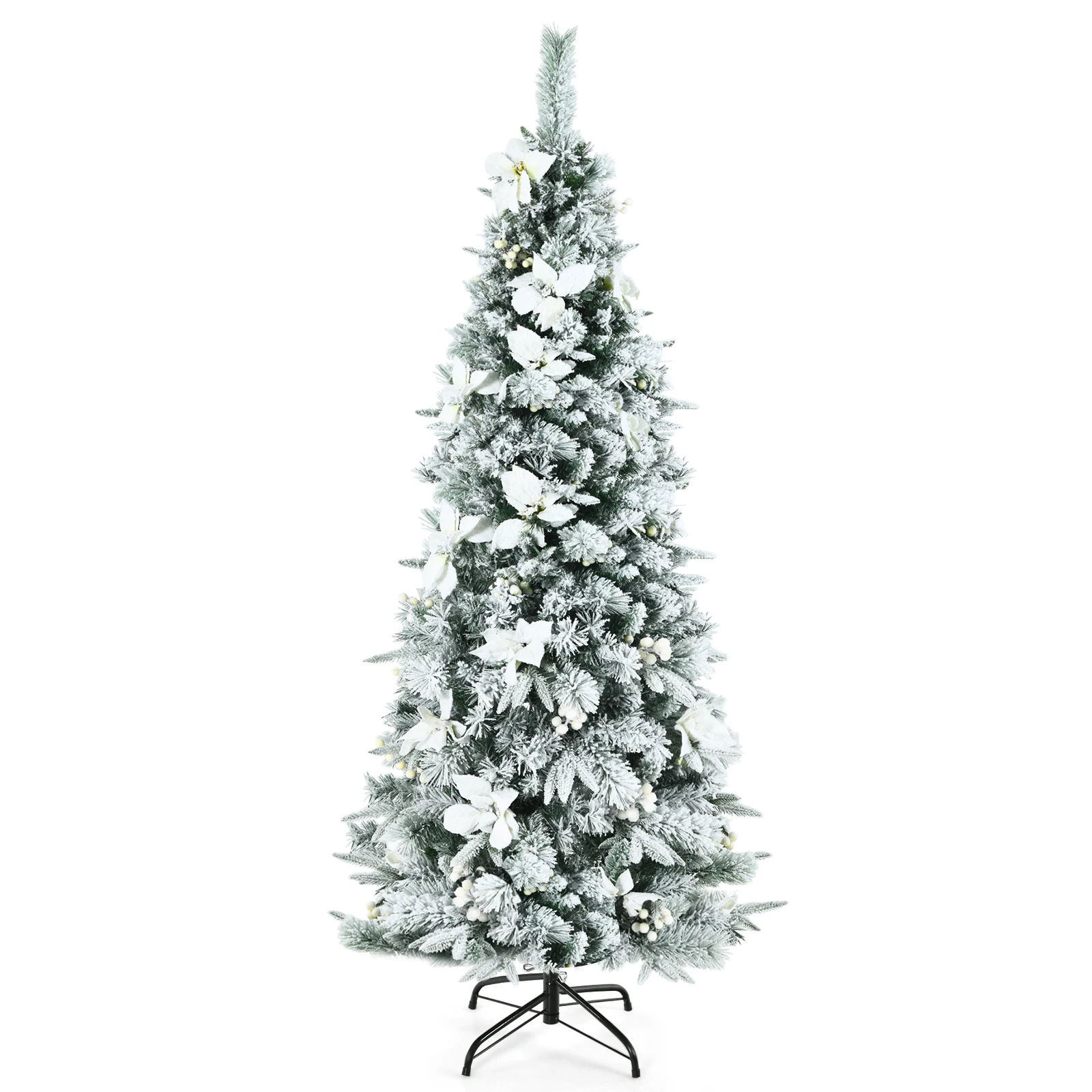 

8Ft Artificial PVC Christmas Tree W/Stand Holiday Season Indoor Outdoor Green