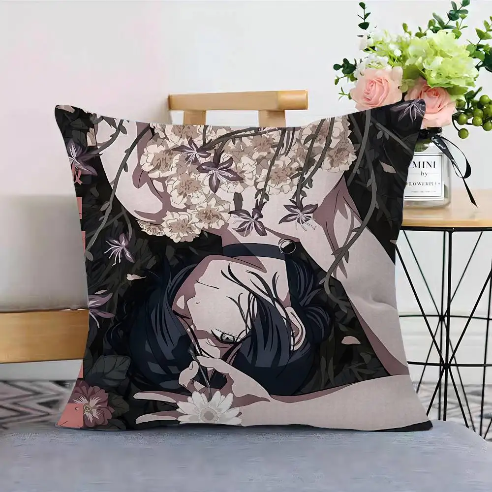 Anime Chainsaw Man Reze Arc Cushion Cover Car Throw Pillow Case For Sofa Car Christmas Gift 40x40cm 45x45cm