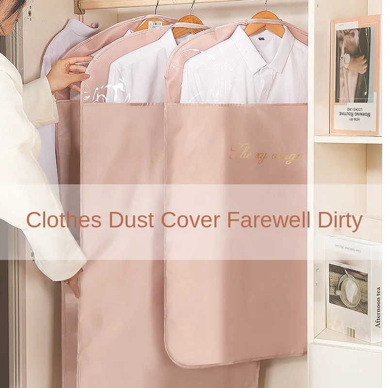 Clothes Dust Cover Batch Washable Clothing Dust-proof Hanging Clothes Bag Coat Suit Clothes Dust Bag