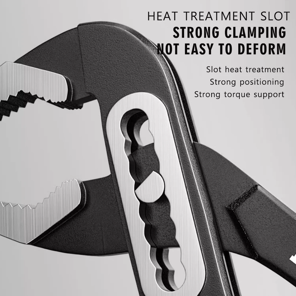 【2025 جديد】 كماشة مضخة مياه 8 بوصة 6 أوضاع قابلة للتعديل حتى 68 مم كماشة مفصل الأخدود لإصلاح الأنابيب المنزلية وأدوات السباكة