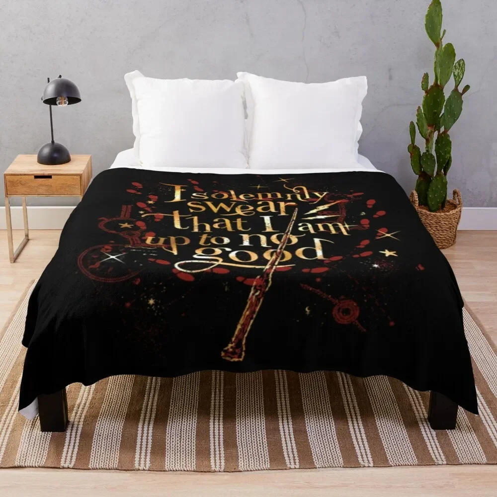 HP Magic Map Throw Blanket anime Personalized Gift Fashion Sofas Bed linens Blankets