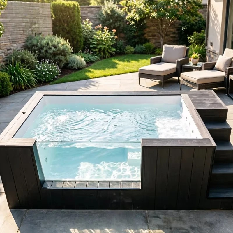 Portable Container Plunge Pool With Filtration And Heating System For Small Backyard Garden Villa