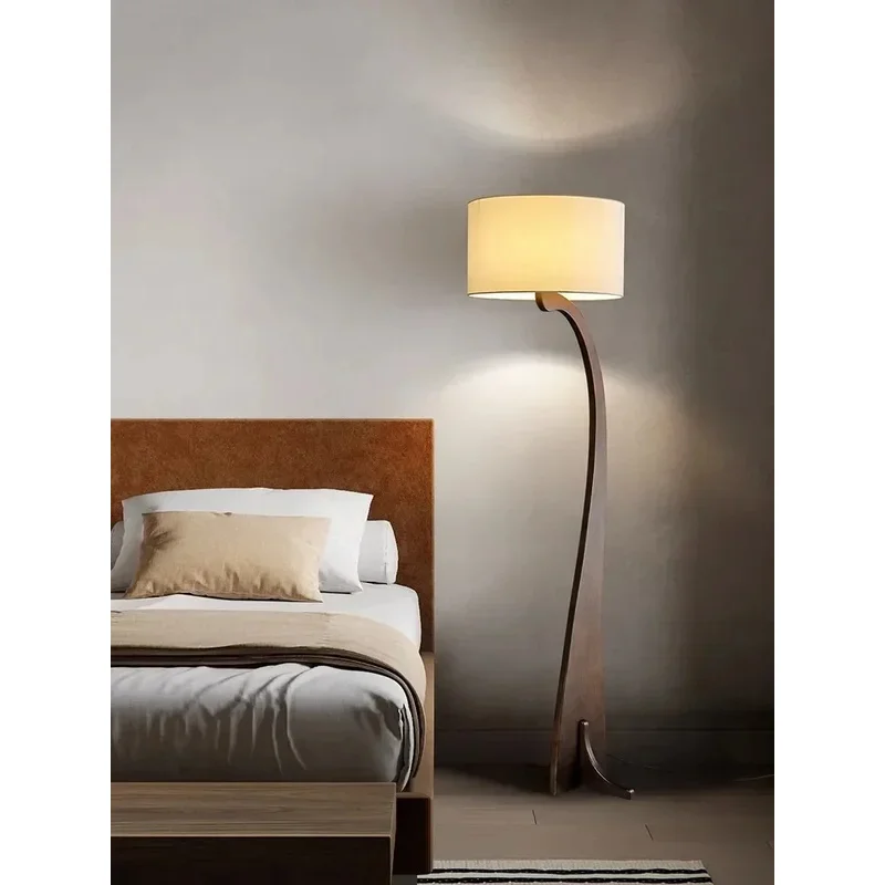 Modern Wooden Floor Lamp Home Decor Led Night Lights Living Room Sofa Standing Lamp For Bedroom Lighting For Living Room