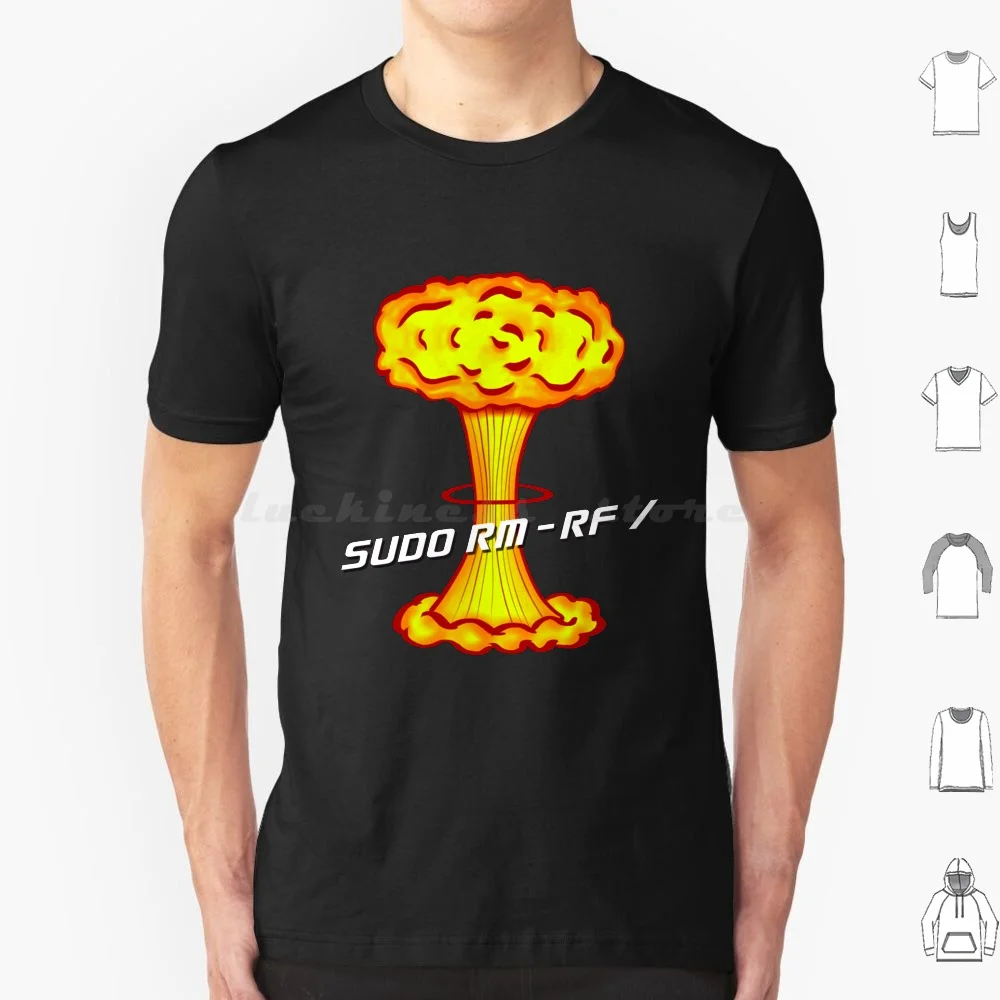 Sudo Rm-Rf / T Shirt Big Size 100% Cotton Programmer Coder Developer Engineer Engineering Software Unix Linux Sudo Code