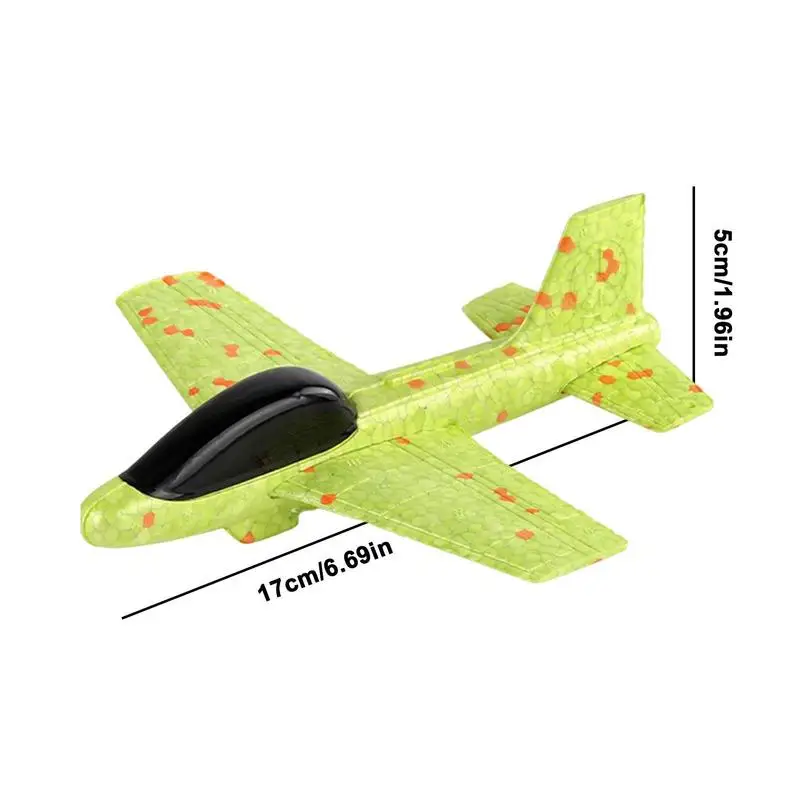 Foam Airplane Throwing Foam Palne Model Glider Plane Aircraft Model Outdoor DIY Educational Toy For Children