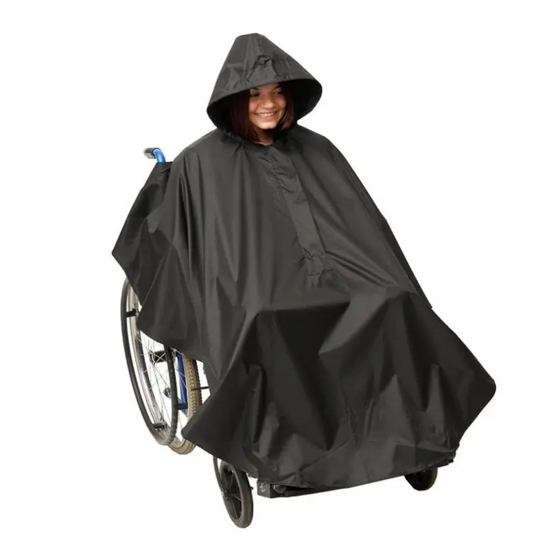 Disabled Elderly Wheelchair Raincoat Single Adult Male Female Large Widening Cloak Windproof Raincoat Car Clothing Cover