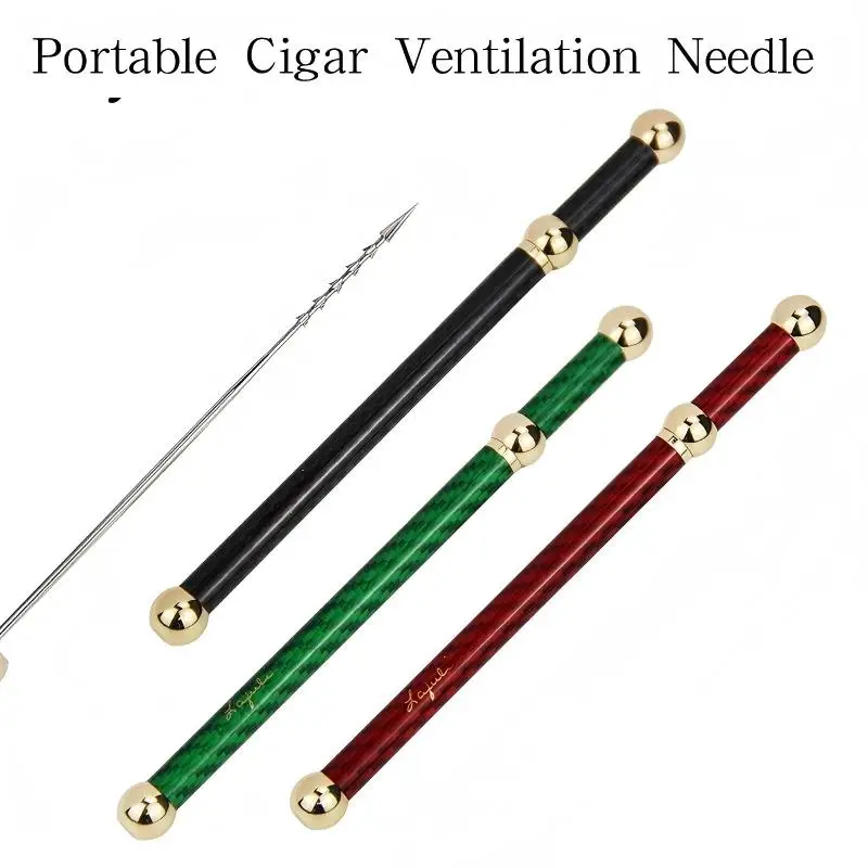 

Инструмент для идеального разрезания сигар: портативный пробойник из нержавеющей стали с иглой и насадкой для прокола отверстий, аксессуары для курения из углеродного волокна