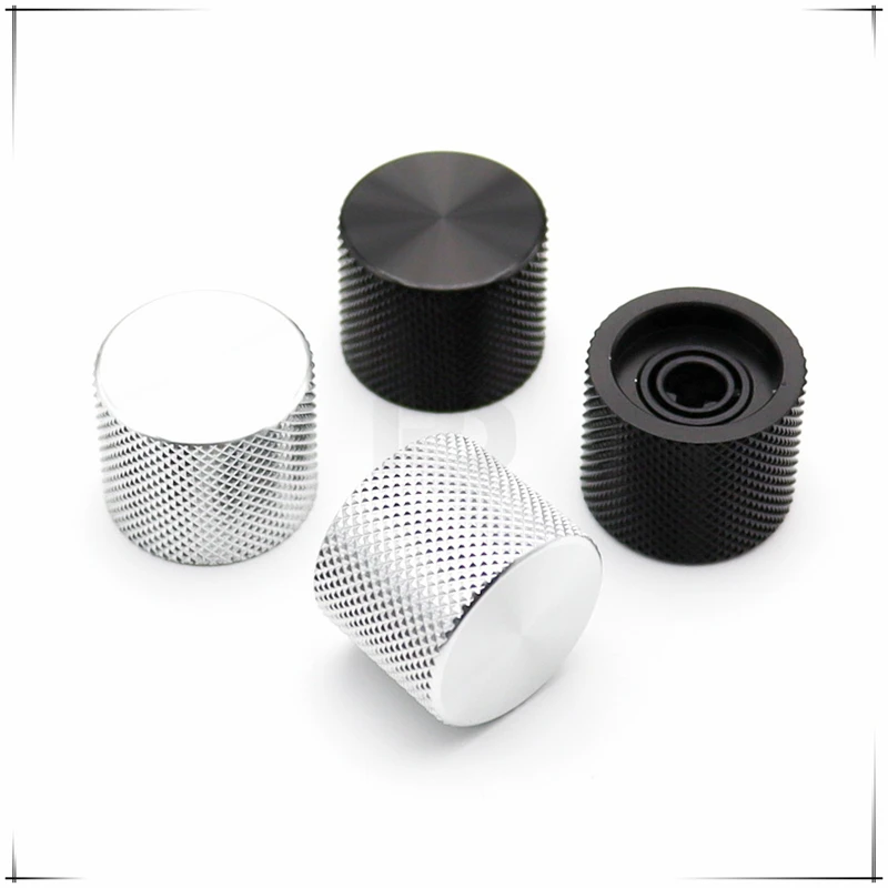 2PCS 21.5X17MM Aluminum alloy knob cap Potentiometer Encoder Knob cap Flower/D Shaped Inner Hole 6mm