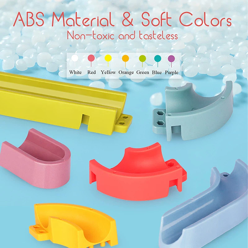 Wall Bathtub Toy Baby Bath Toys  Assembling Slide Wind-Up Duck Slide Bathroom Shower Tracks Water Toys for Toddlers Kids Gifts