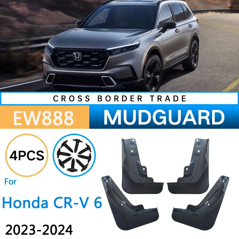 

for Honda CR-V 6 CRV CR V 2023 2024 Auto Front Rear Wheel Mudguards Mudflap Fender Mud Flaps Splash Guard Car Accessories 4Pcs