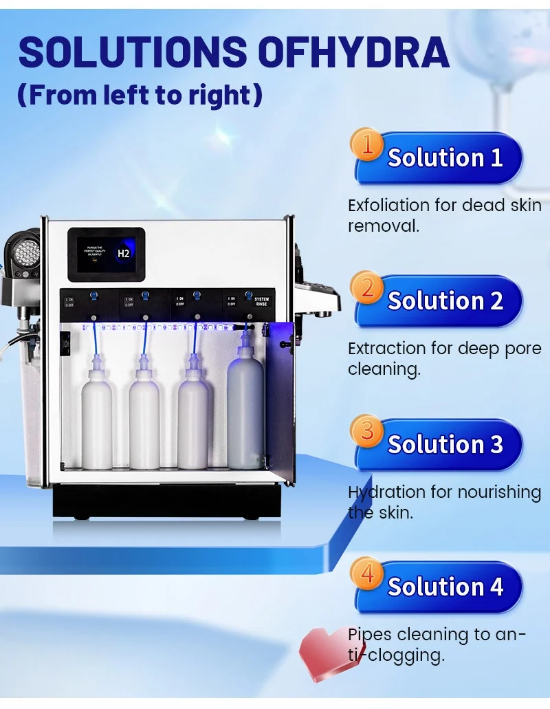 Desktop Microdermabrasion Skin Rejuvenation Oxygen Skin Treatment H2O2 Small Bubbles Deep Cleans Blackheads Acne