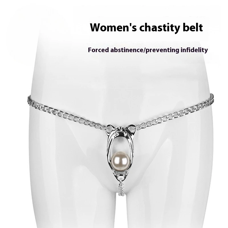 BDSM المعادن الجنس الرقيق مثير الملابس الداخلية الإناث على شكل قلب الإناث T حزام العفة الامتناع عن ممارسة الجنس مكافحة الغش قفل العفة الأعضاء التناسلية
