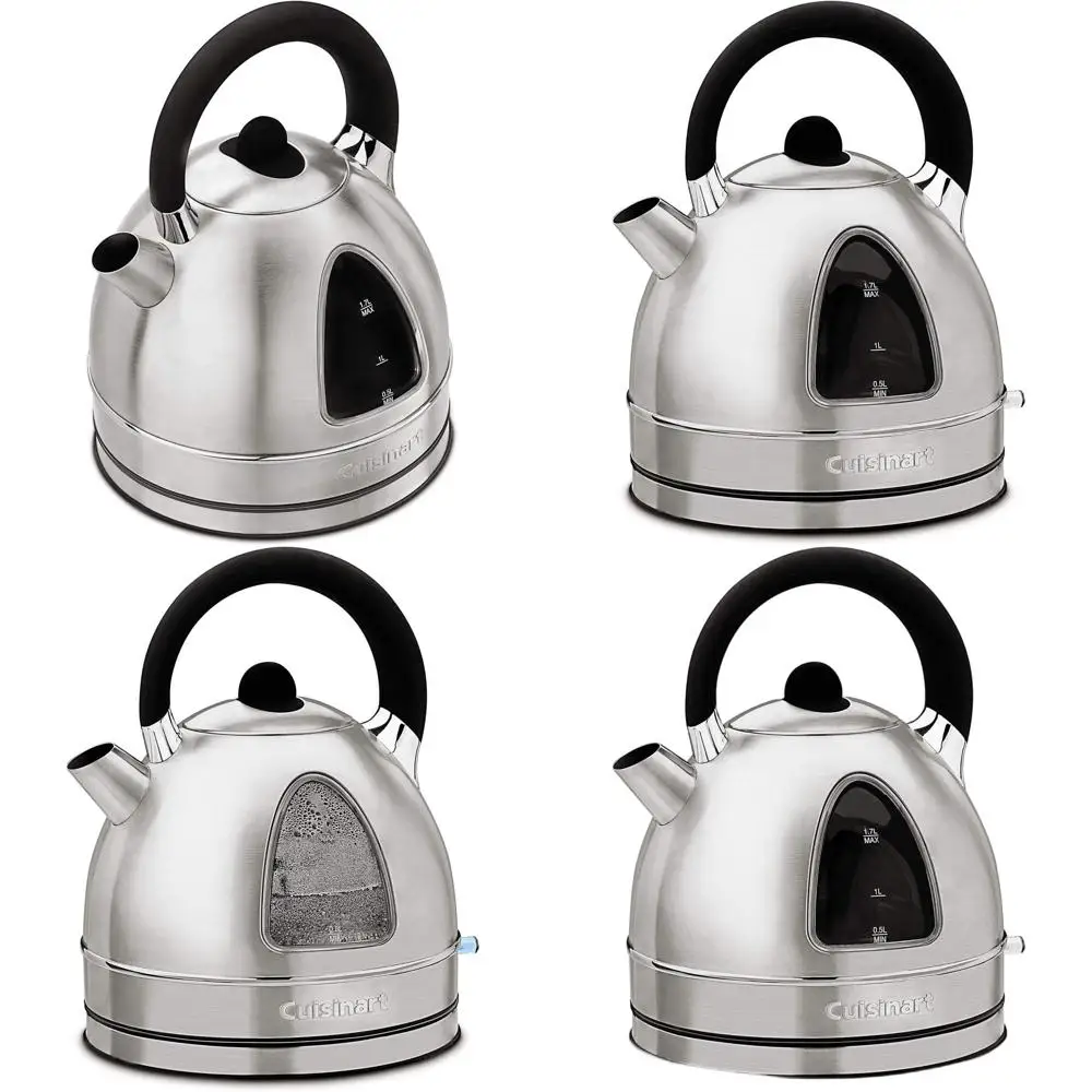 

Воновленный беспроводной электрический чайник из нержавеющей стали, емкость 17 чашек