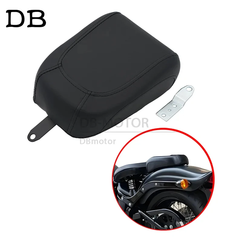 Motorbike Rear Pillion Passenger Seat Fit For Harley Davidson FLSTSB Softail Cross Bones 2008 2009 2010 2011