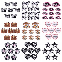 10 PCS/lot Cartoon Western Cowboy Embroidery Patch Horse Boots Iron On Patches For Clothing Thermoadhesive Patches On Clothes