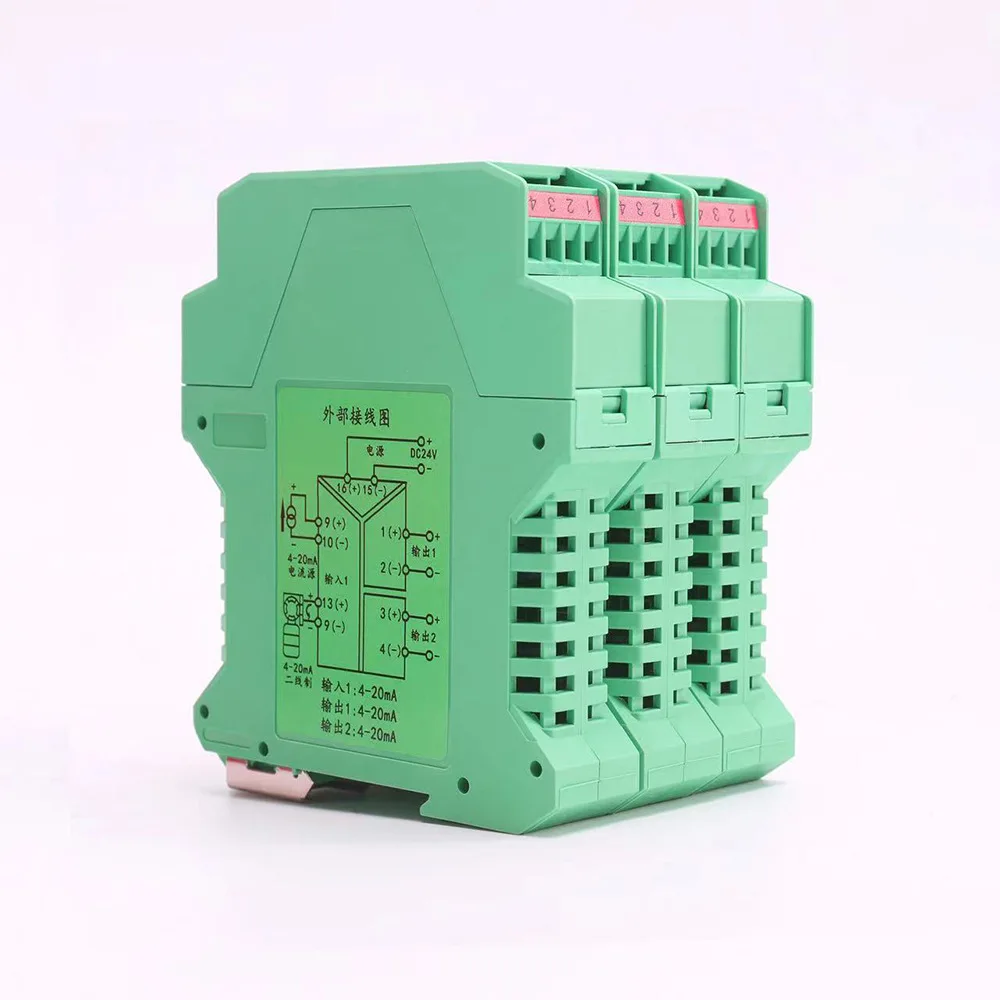 

Высокоточный изолятор постоянного тока с одним входом и двумя выходами, компоненты модуля преобразования передатчика тока и напряжения 4–20 мА