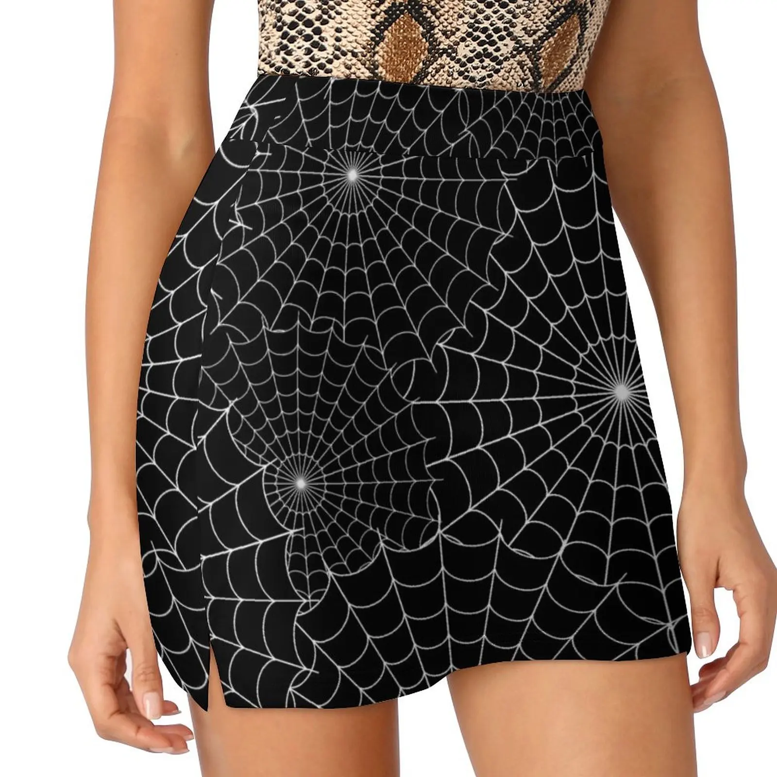 Spiderweb Pattern Mini Skirt skirts for womens 2025 Summer dress summer clothes skirts women summer 2025