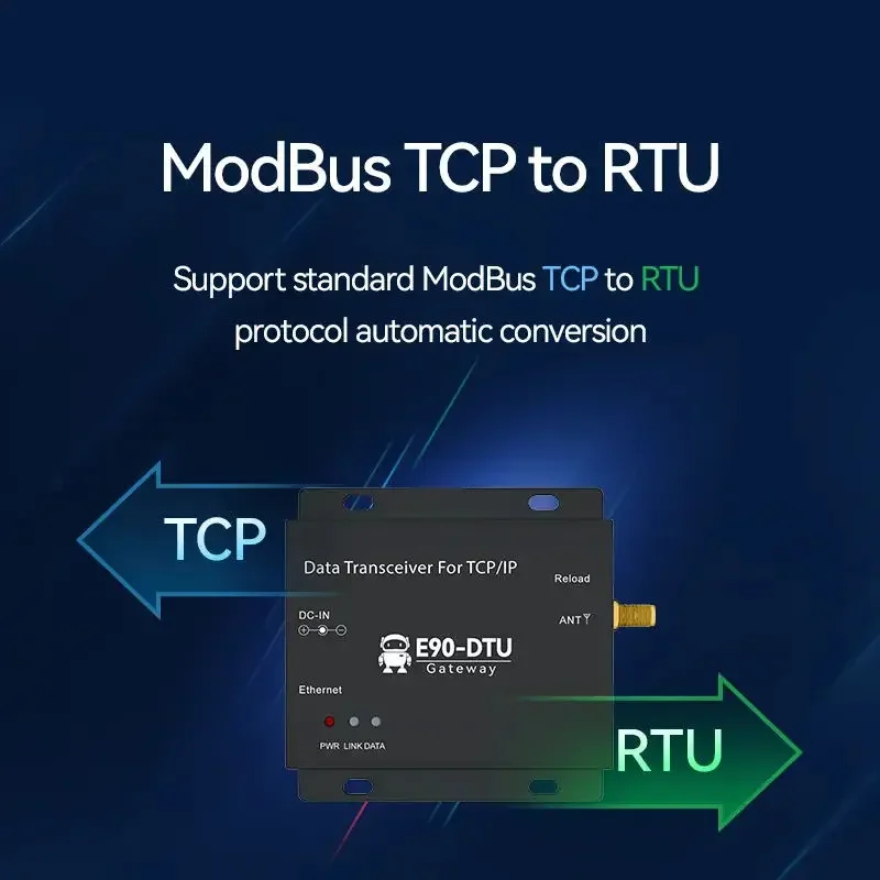 E90-DTU(900SL30-ETH) 로라 데이터 트랜시버, 10km 장거리 산업용 모뎀, 이더넷 LoRa 디지털 라디오, sx1262