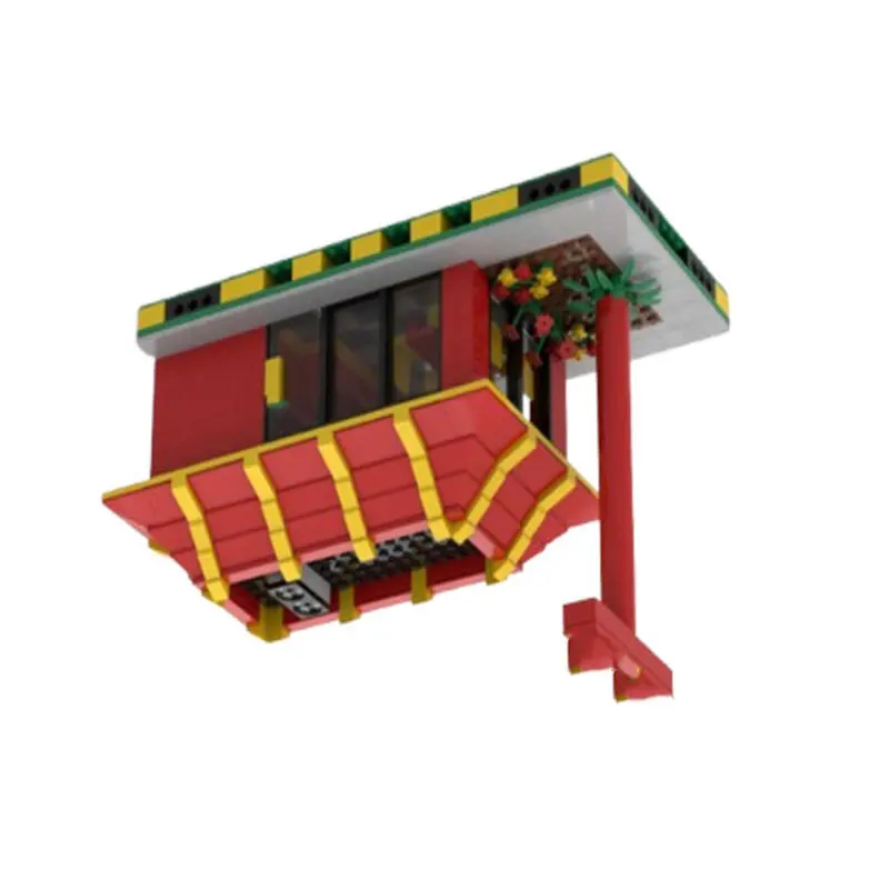 

MOC-107174 669pcs City Building House Small Particle Assembly Block Educational Toy Model Gift Set Ornament