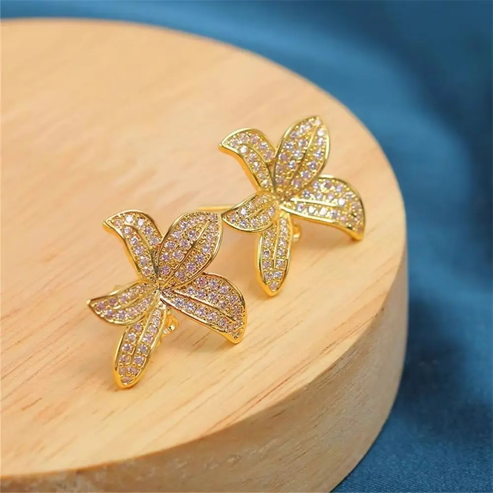14K Gold Plated Pearl Stud Earring Settings, Simple Fashion DIY Jewelry Making Findings, 19 Styles Available