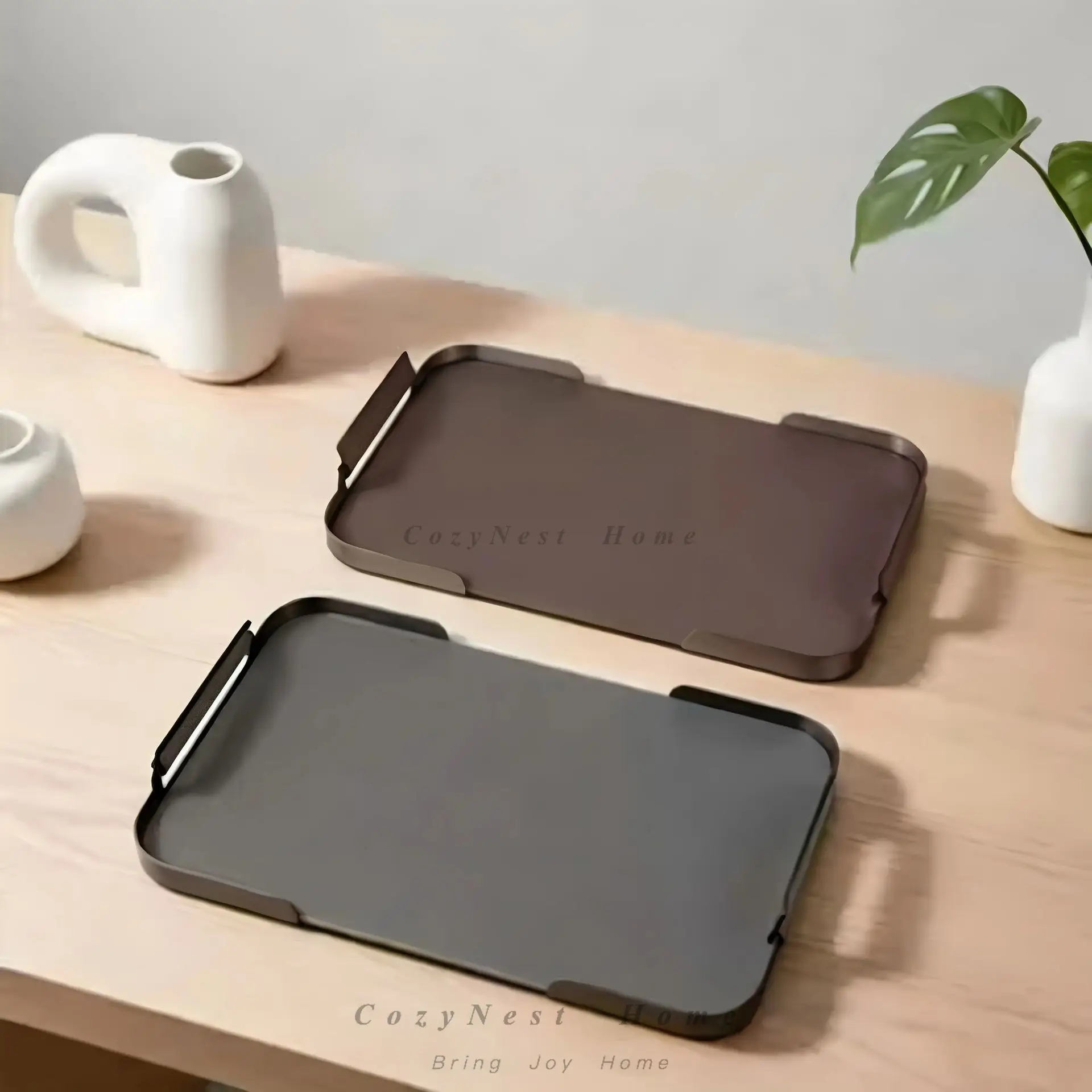 For Living room coffee table desktop tray books flower ware floral jewelry ornament combination set